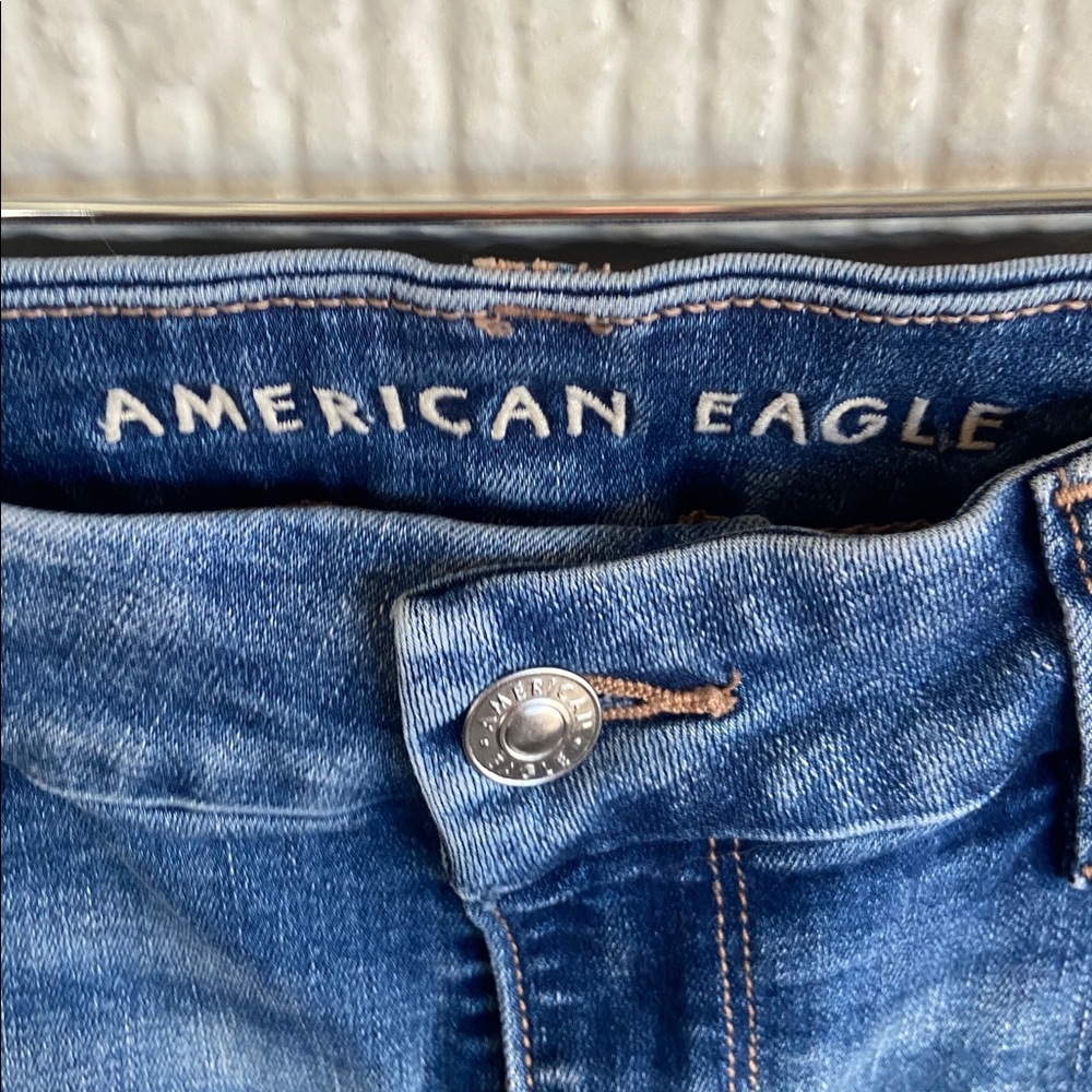 American Eagle curvy high-rise skinny kick Jean size 8 NEW - Picture 3 of 9